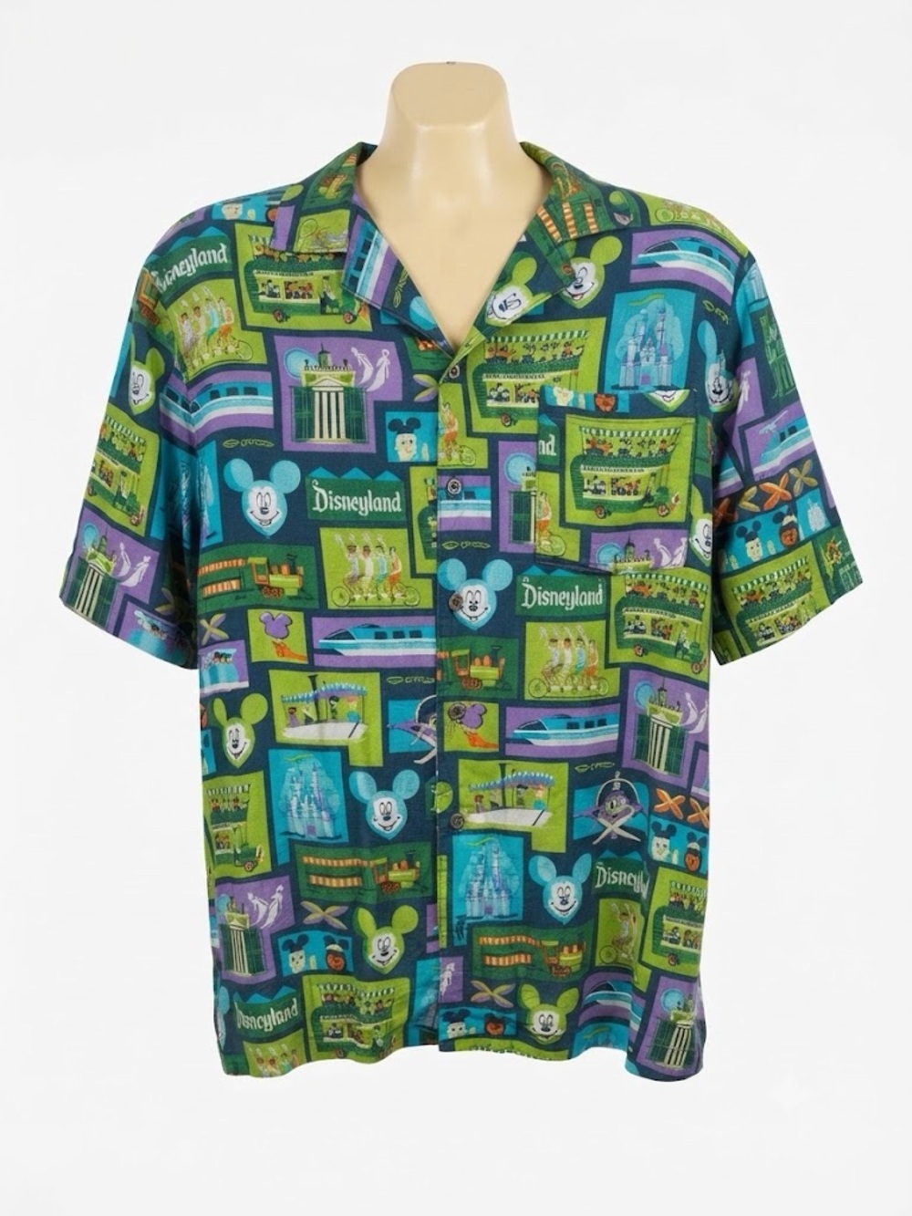 Disneyland Resort x SHAG Disney 100 Years Camp Shirt – Men’s Medium – NWOT